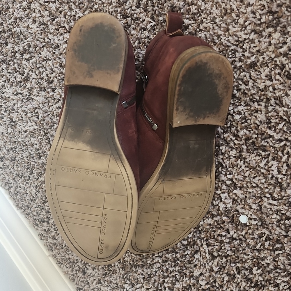 Franco sarto "Keegan" mahogany booties - Picture 3 of 4